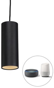 LED Candeeiro suspenso preto lâmpada- WiFi GU10 - TUBO Design,Moderno