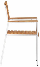 Cadeiras de Jardim Empilháveis vidaXL 6 pcs 54.5x56x89 cm Madeira de T
