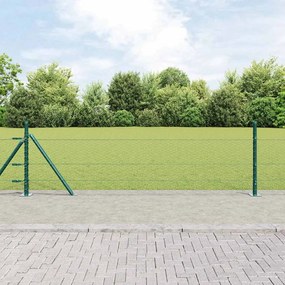 Cerca Hexagonal vidaXL Verde 0,4x10 m Aço