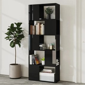 Estante Ock de 155 cm - Preto Brilhante - Design Moderno