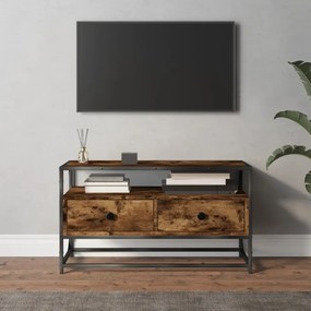 Móvel de TV 80x35x45 cm derivados de madeira carvalho fumado