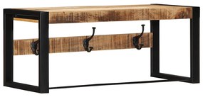 vidaXL Bengaleiro 80x35x35 cm madeira mangueira maciça áspera
