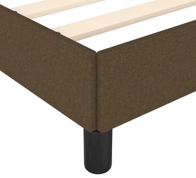 Estrutura de cama sem colchão 120x190cm castanho escuro