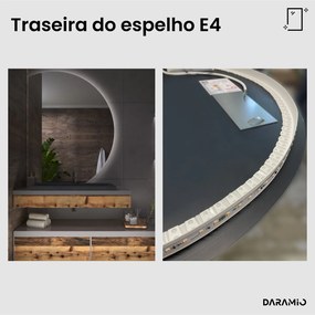 Espelho redondo com luz E4