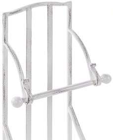 Suporte autónomo de papel higiénico em metal branco BRISA Beliani