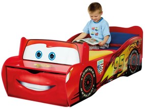 Cama infantil Filme carros faisca mcqueen + colchão e almofada 77 x 170 x 54 cm VERMELHO