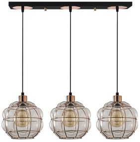 Candeeiro Suspenso Safderun – Cobre – Diâmetro 73 cm, Altura 111 cm