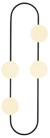 Candeeiro de Parede Abakus – Preto e Branco – 40 x 33 cm