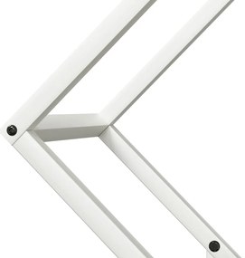 Suporte para lenha 60x25x60 cm aço laminado a frio branco