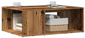 vidaXL Mesa de centro 90x67x33 cm derivados de madeira madeira velha