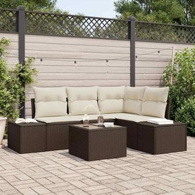 vidaXL Conjunto de Sofá de Jardim com Almofadas em Rattan Poliéster Cinza