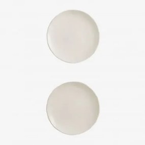 Pack De 2 Pratos Belvere Gardénia Branco - Sklum
