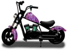 Mota elétrica para crianças estilo Chopper Black 24v Rosa