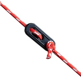 Corta-vento de campismo 340x130 cm impermeável cinza/laranja