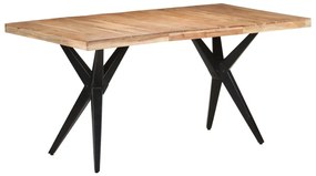 Mesa de jantar 160x80x76 cm madeira de acácia maciça