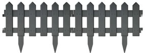 Bordas de relvado 25 pcs 10 m PP antracite