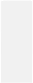 Estante com 2 prateleiras 40x30x76,5 cm contraplacado branco