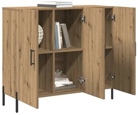 Buffet vidaXL Carvalho Artífice 90x34x80 cm Madeira de Engenharia