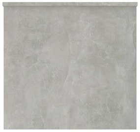Mesa de centro 102x55,5x52,5cm madeira processada cinza cimento