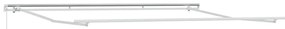 Toldo retrátil manual 400x300 cm antracite e branco