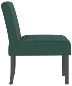 Cadeirão veludo verde-escuro