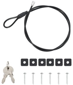 Cofre de Segurança Preto Metal Pequeno Fechaduras