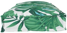 Almofadas para Pallet para Banco 2 pcs Padrão de Folha 100x40x8 cm Tec