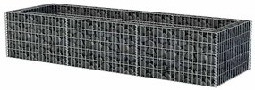 Canteiro elevado/cesto gabião 270x90x50 cm aço