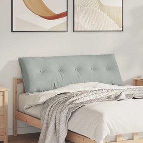 vidaXL Travesseiro para Costas Cinzento-claro 140 x 50 cm
