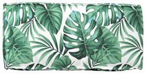 Almofada de Palete para Encosto Estampa de Folhas 80x40x12 cm em Tecid