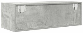 Móveis de TV 2pcs 80x31x25,5cm madeira processada cinza cimento