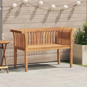 vidaXL Banco de Jardim 127.5x52x80 cm Madeira Maciça de Teca