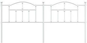 Cabeceira de cama 200 cm metal branco