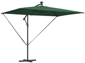 Guarda-sol de Bananeira Cantilever Verde 294 x 200 x 254 cm