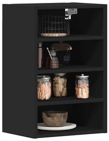 vidaXL Armário de parede “Riga” 40x29,5x60 cm derivados madeira preto
