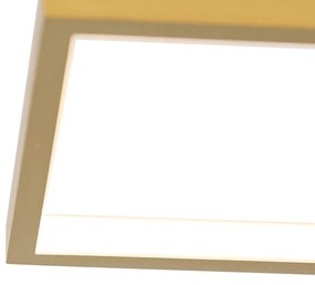 Candeeiro de tecto dourado incl. LED 3 níveis regulável 4 luzes - Lejo Design