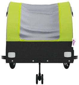 Reboque para bicicleta 45 kg ferro preto e verde