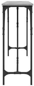 Mesa consola 200x29x75 cm derivados de madeira cinzento sonoma