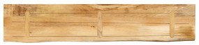 Tampo de mesa borda viva 180x20x3,8 cm mangueira áspera maciça