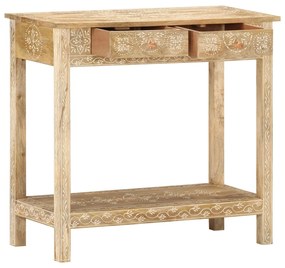 Mesa consola 80x35x74 cm madeira de mangueira maciça