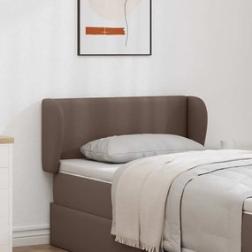 vidaXL Orelha de Cabeceira Castanho 40 x 23 x 6 cm Espuma e PVC