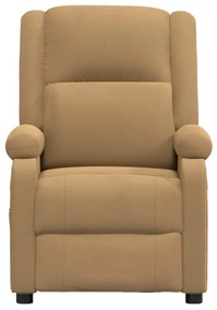 Poltrona de massagens veludo castanho