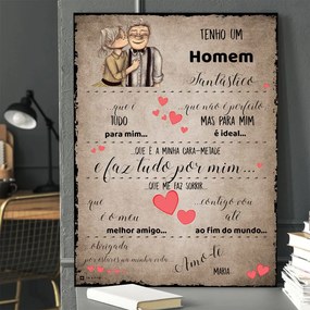 Prenda para o namorado - Placa decorativa