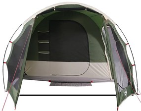 Tenda familiar túnel para 8 pessoas impermeável verde