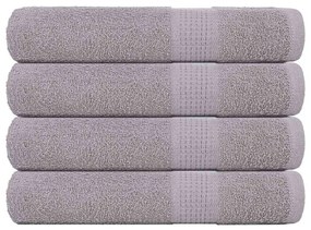 Toalhas 4 pcs 100x200 cm 360 gsm 100% algodão cinzento