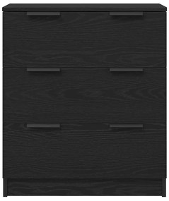 Buffet de Carvalho Preto vidaXL 60x30x70 cm em Madeira Fabricada