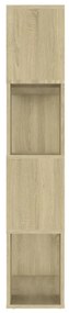Estante/divisória 80x24x124,5 cm contraplacado carvalho sonoma
