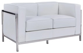 Sofá LOBBY – 2 Lugares – 132x70x68 cm – Estrutura em Aço Inoxidável e