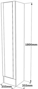 **** Cabide ML15 – Atlantic Pine – 125,5x180x34 cm

**