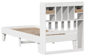Cama sem colchão 90x190 cm madeira de pinho maciça branco